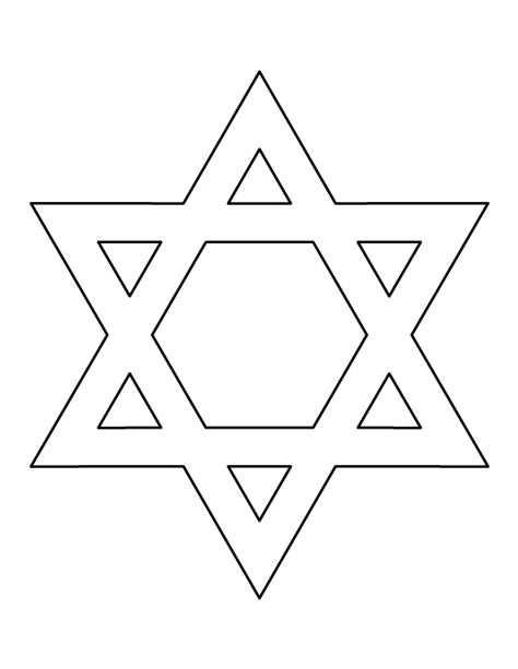 printable star of david template